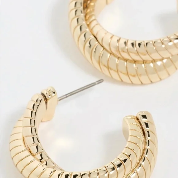 Roxanne Assoulin Twisted Gold Earrings - Picture 3 of 3